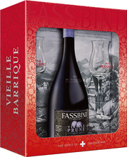 Fassbind Vieille Prune GB & 2 Gläser