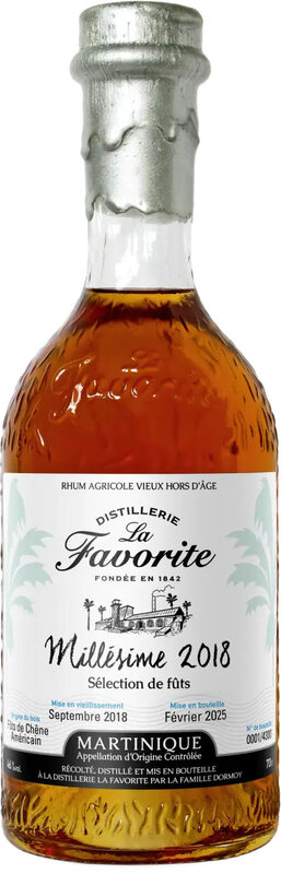 La Favorite  Millésime 2018  Sélection de Fût 6ans