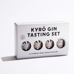 Set de dégustation de gin Kyrö sur le côté