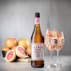 Lustau Rosé Wermut Drink mit Grapefruit