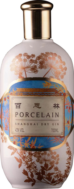 Porcelain Shanghai Dry Gin - 70 cl Flasche