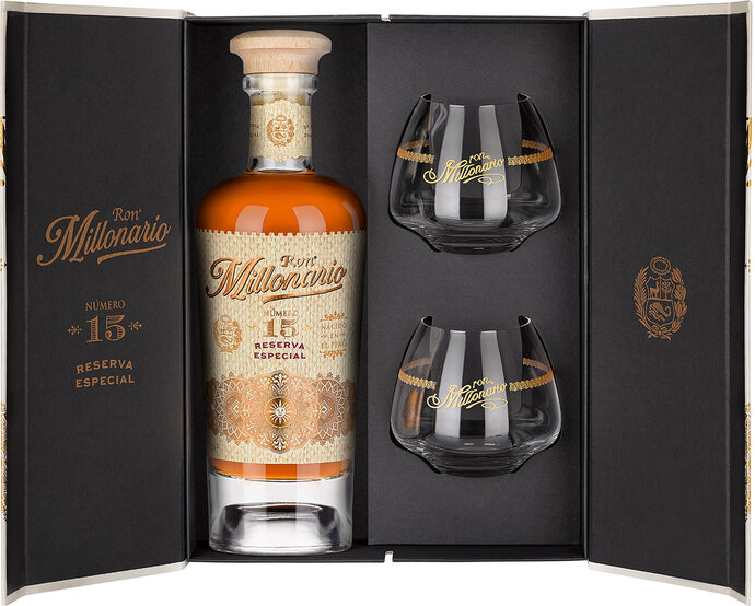 Geöffnete Geschenkverpackung von vorne